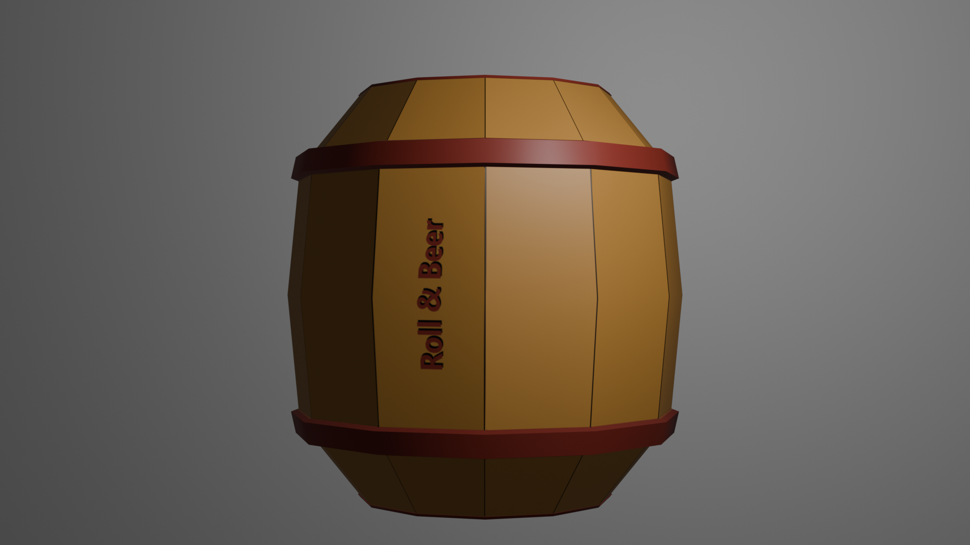 Modèle 3D de tonneau 'Roll & Beer'